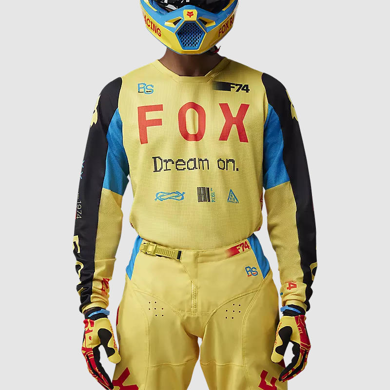 Polera Moto 180 Race Spec Amarillo Pastel Fox