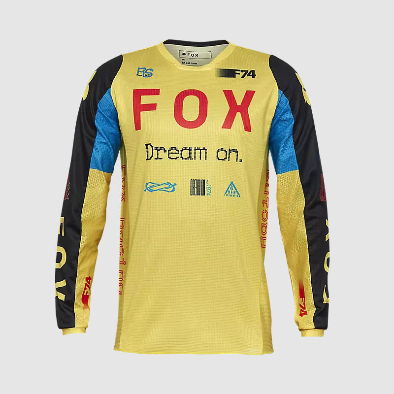 Polera Moto 180 Race Spec Amarillo Pastel Fox