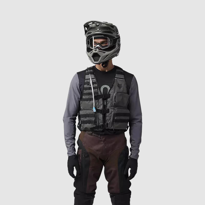 Chaqueta Chaleco Moto Legion Tac Gris Fox