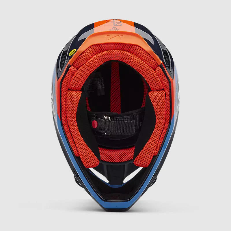Casco Moto Fox V1 Race Spec Azul Marino