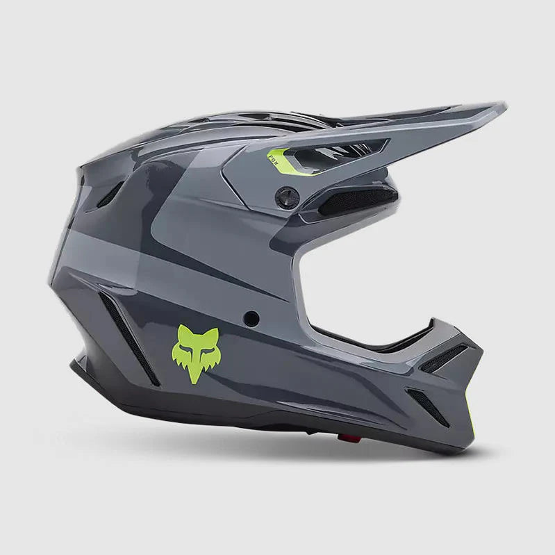 Casco Moto Fox V3 Divider Gris