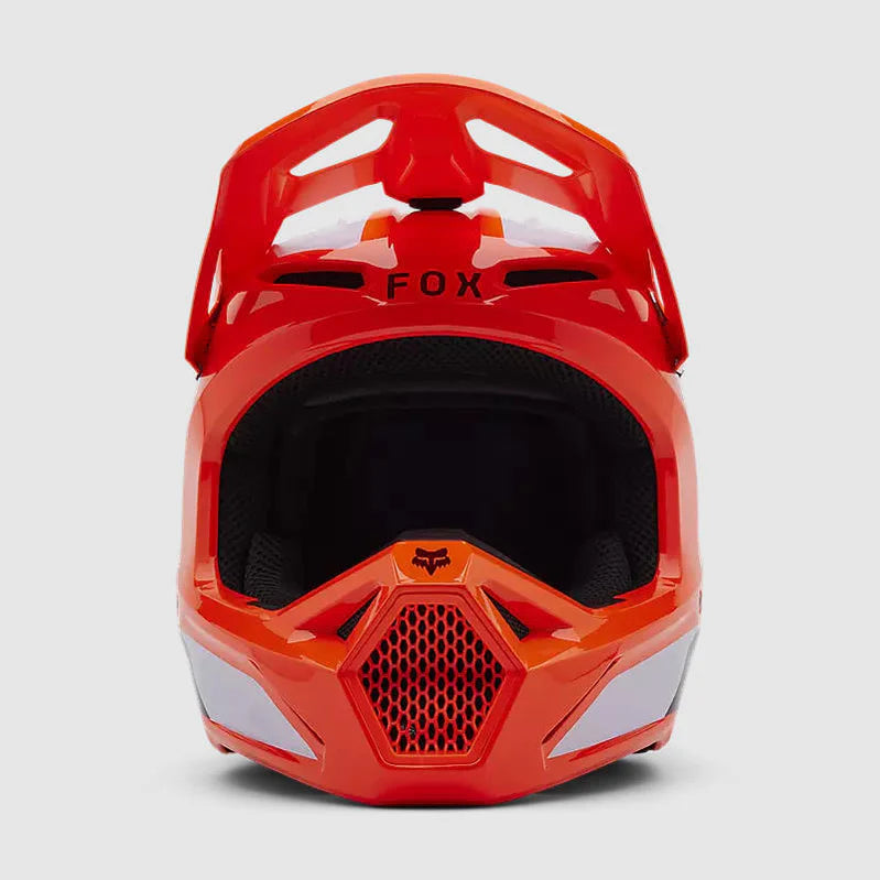 Casco Moto Niño Fox V1 Lean Naranjo