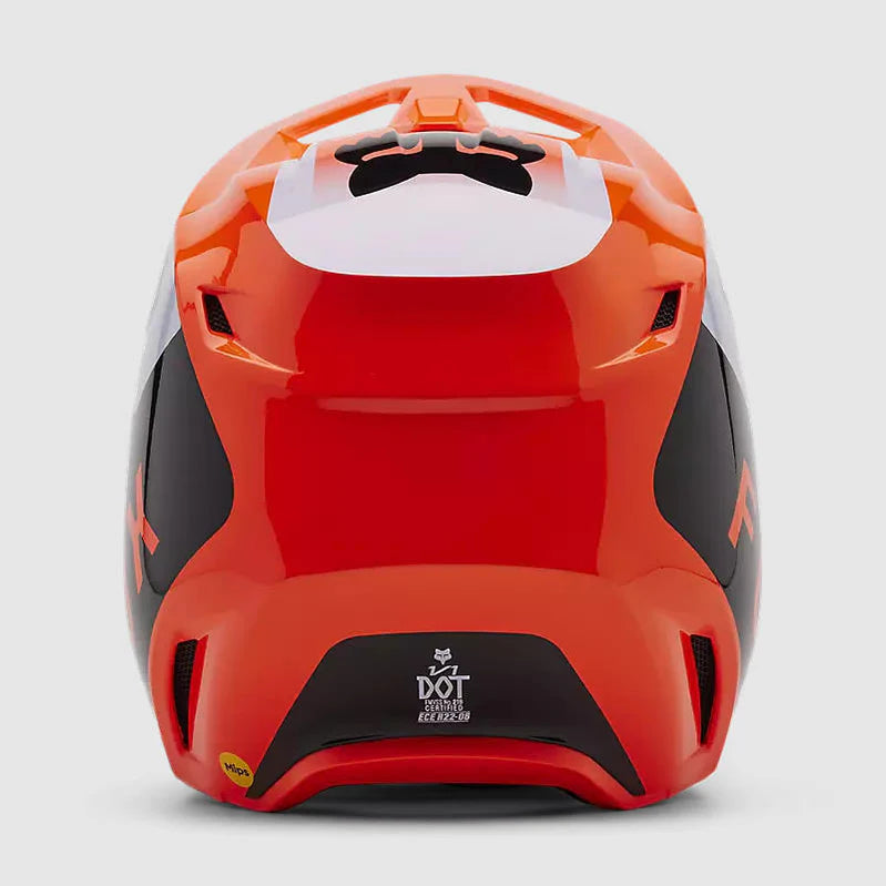 Casco Moto Niño Fox V1 Lean Naranjo