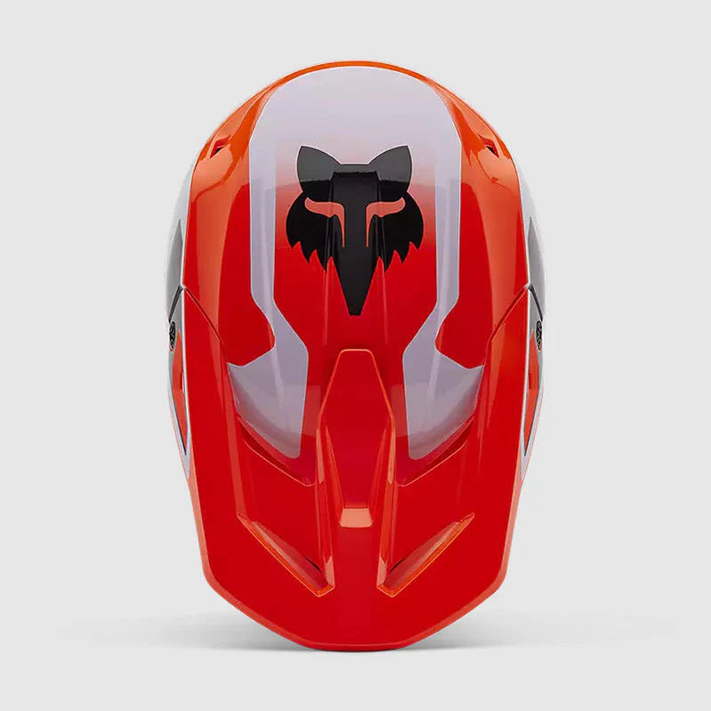 Casco Moto Niño Fox V1 Lean Naranjo