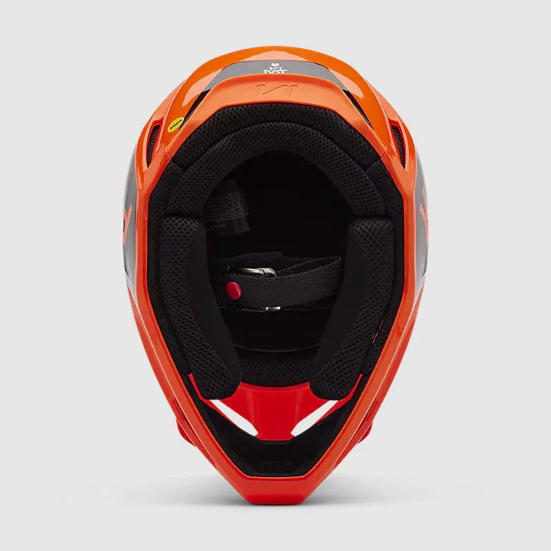 Casco Moto Niño Fox V1 Lean Naranjo