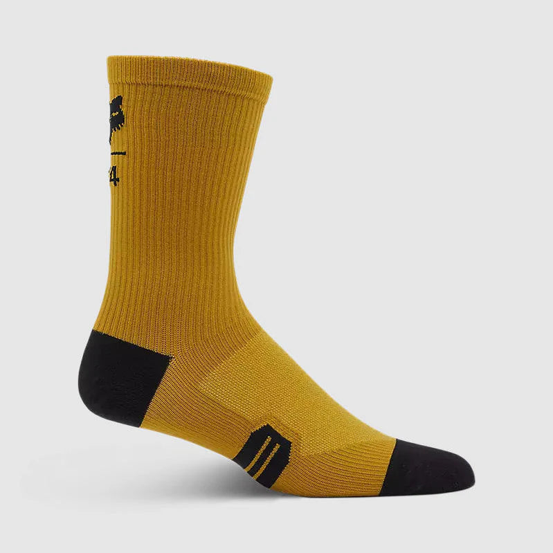 Calcetines Bicicleta Fox Ranger 8" Fox 74 Mostaza