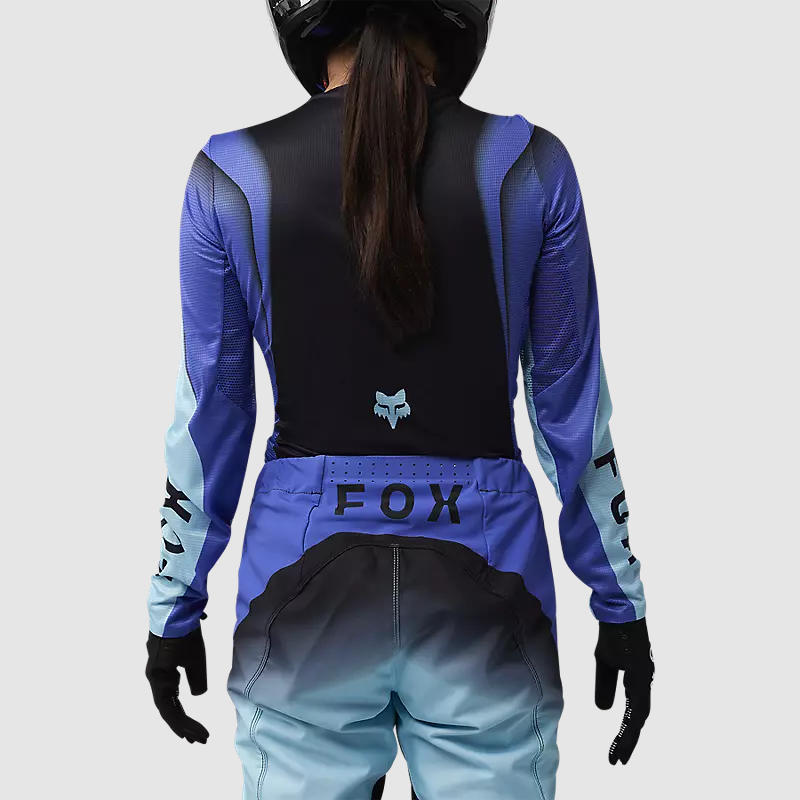 Polera Moto Mujer Flexair Infinite Azul/Negro Fox