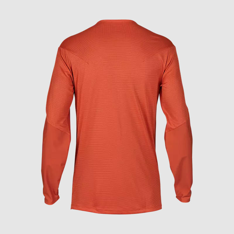 Polera Bicicleta Flexair Pro Manga Larga Naranjo Fox