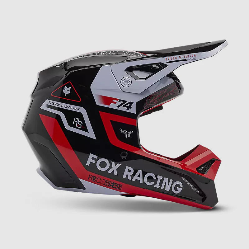 Casco Moto Fox V1 Race Spec Rojo