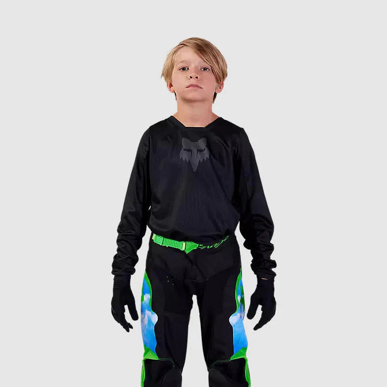 Polera Moto Niño 180 Blackout Negro