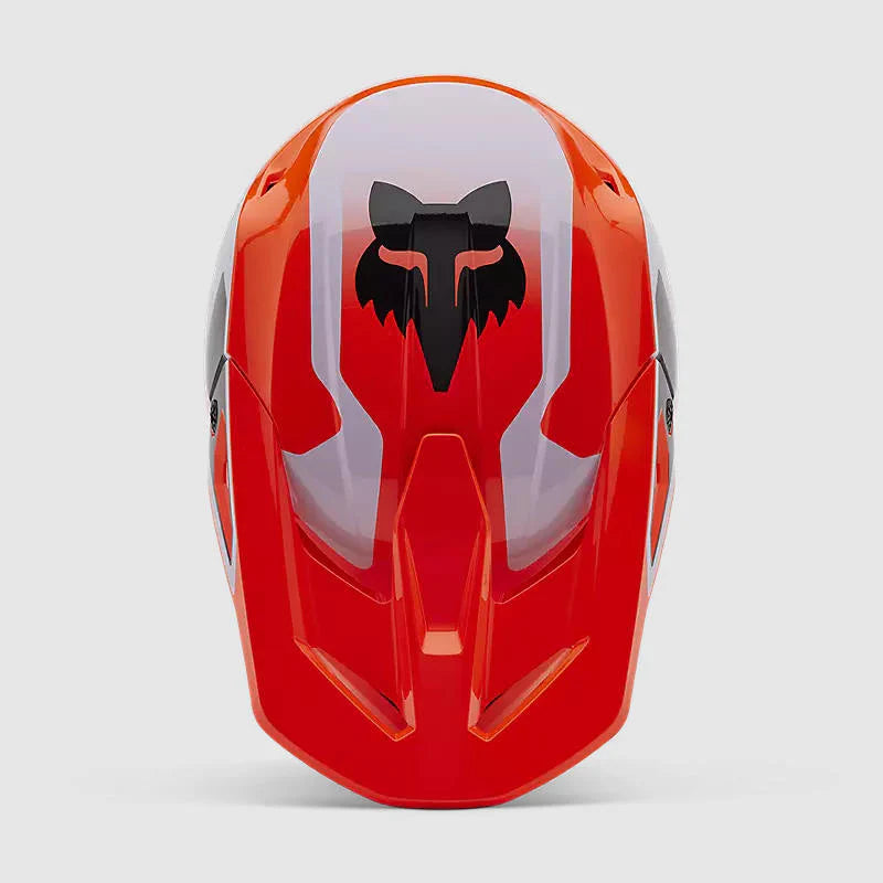 Casco Moto Fox V1 Lean Naranjo