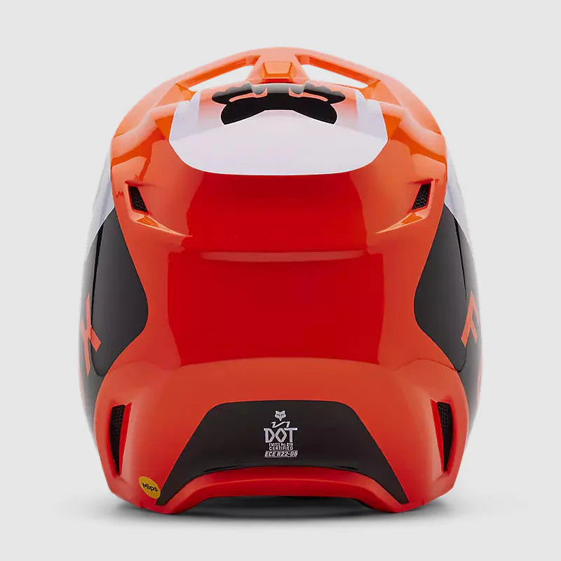 Casco Moto Fox V1 Lean Naranjo