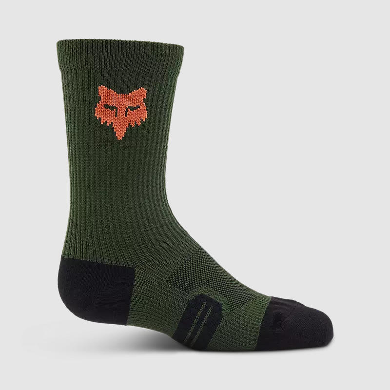 Calcetines Bicicleta Niño Ranger Crew 6" Verde Fox
