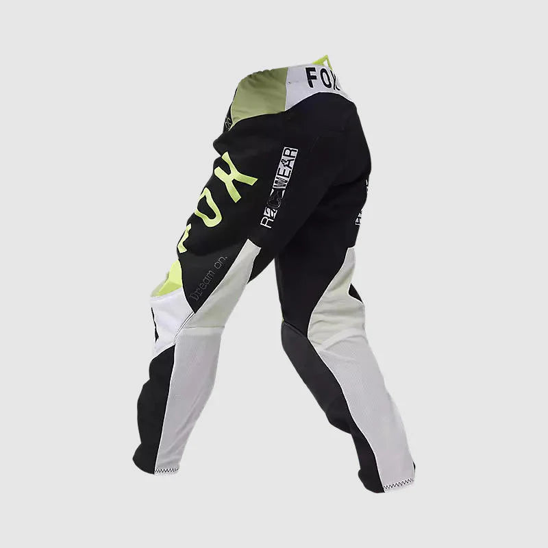 Pantalon Moto Niño Fox 180 Race Spec Verde/Negro