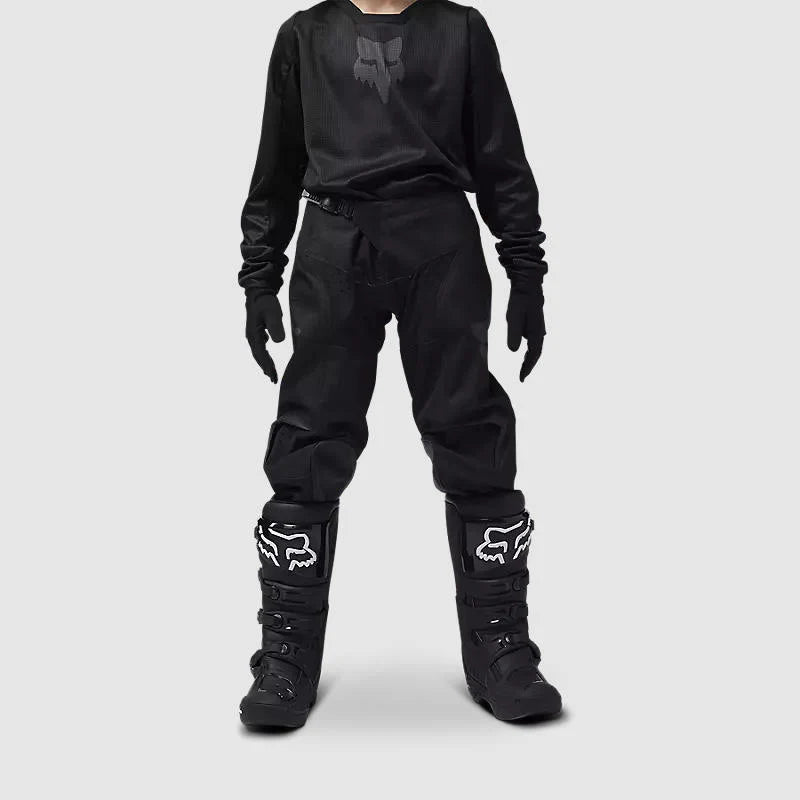 Pantalon Moto Fox Niño Blackout Negro