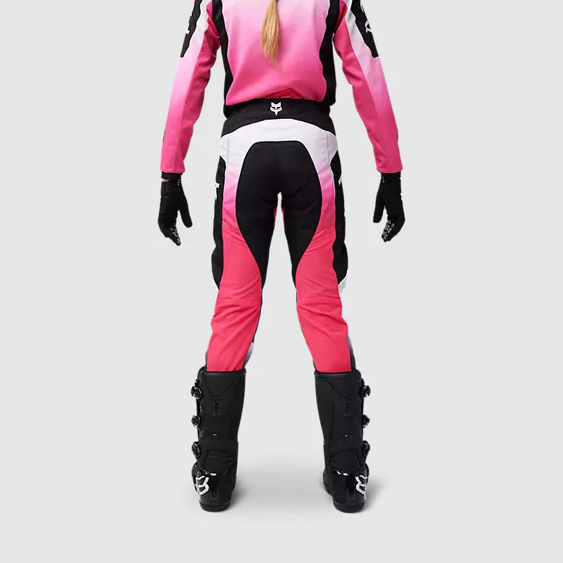 Pantalon Moto Niña Fox 180 Lean Rosado/Negro