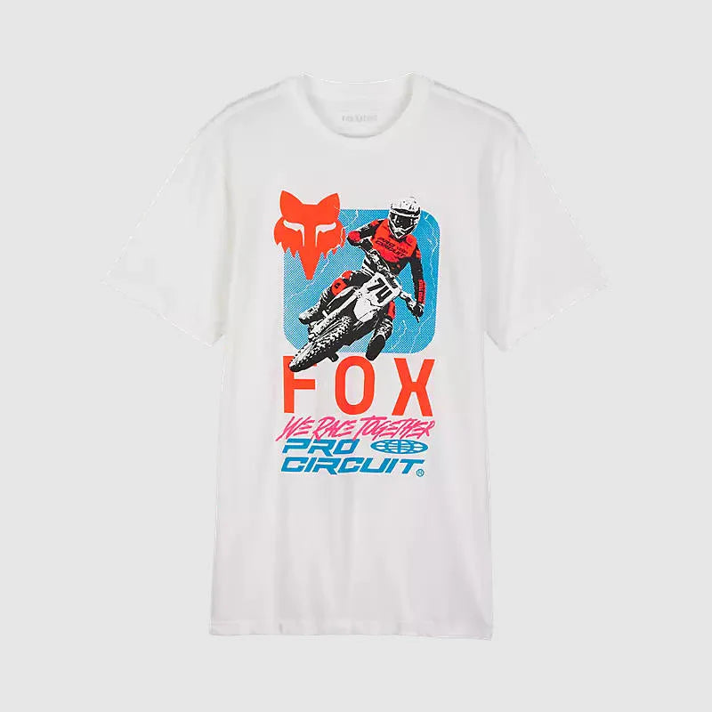 Polera Fox Lifestyle Fox x Pro Circuit Blanco