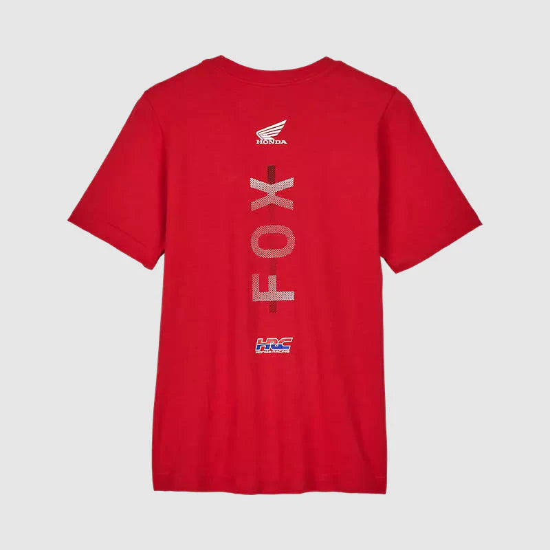 Polera Fox Lifestyle Niño Fox x Honda Premium Rojo