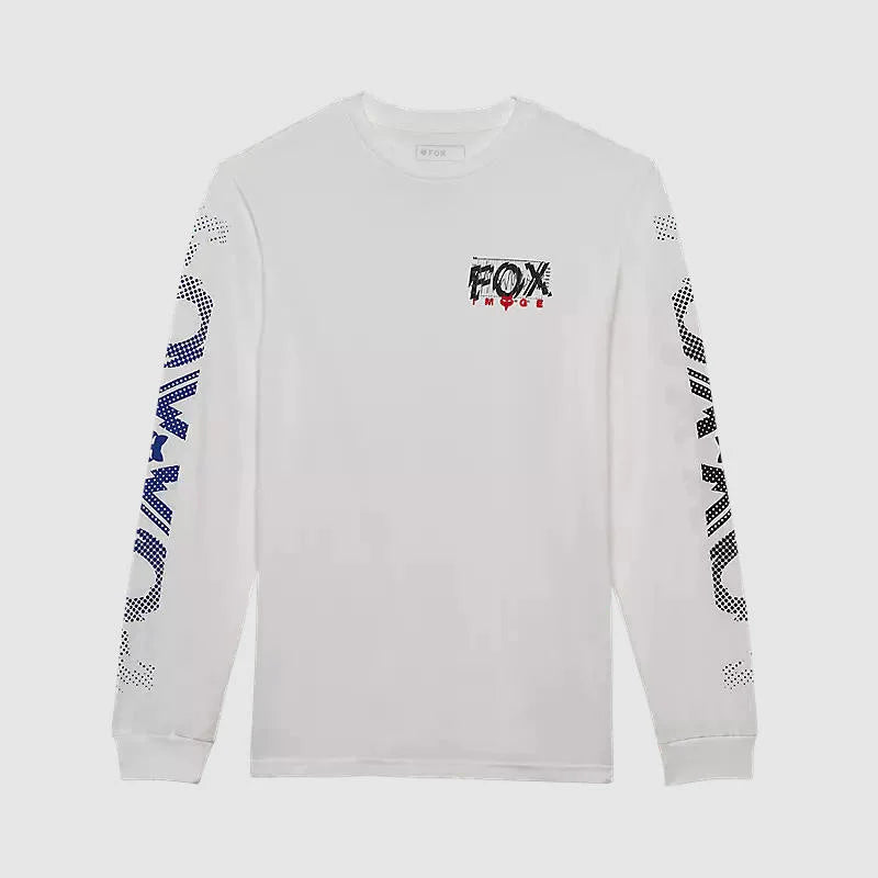 Polera Lifestyle Fox Energy Premium Manga Larga Blanco
