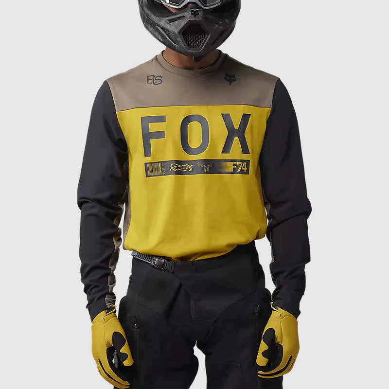 Polera Moto Fox Ranger Off-Road Amarillo Mostaza