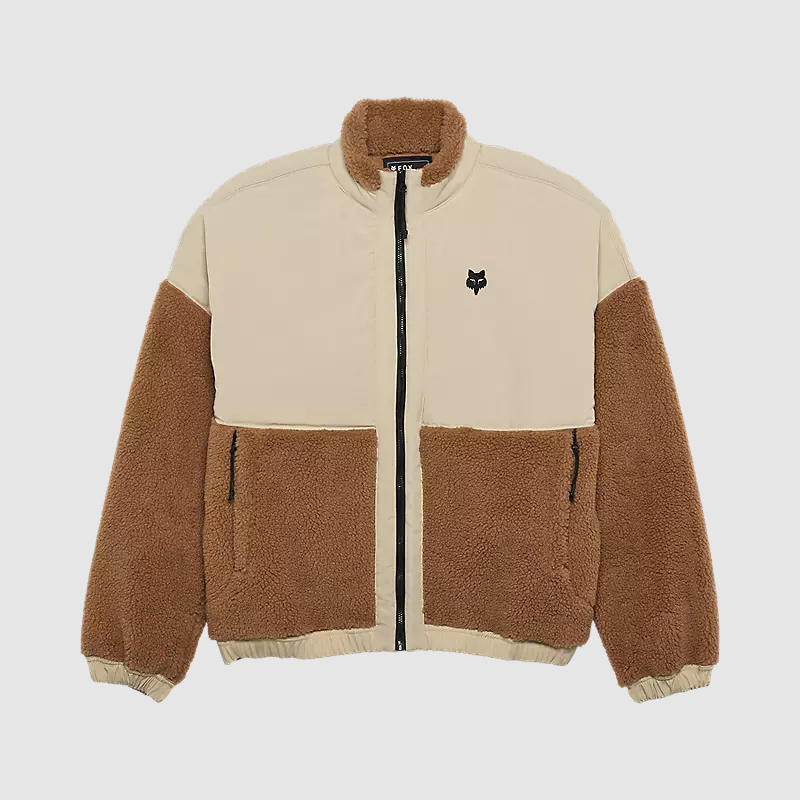 Poleron Lifestyle Mujer Survivalist Sherpa Full Cafe Fox