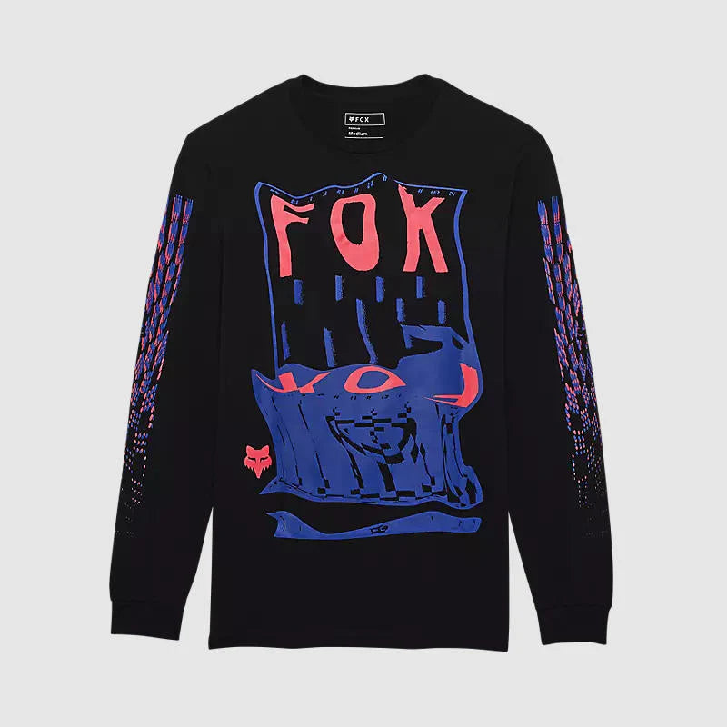 Polera Lifestyle Fox Emotion Blast Premium Manga Larga Negro