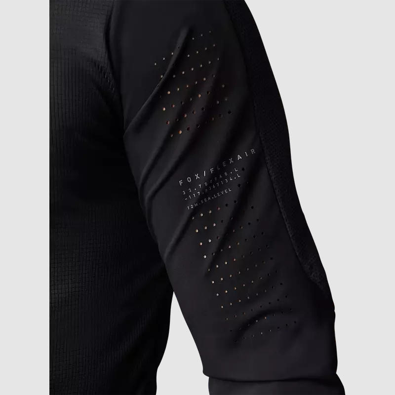 Polera Bicicleta Flexair Pro Manga Larga Negro Fox