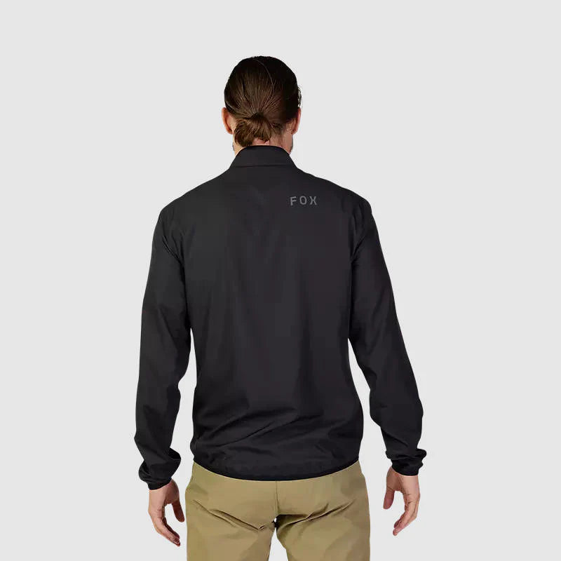 Chaqueta Fox Cortavientos Bicicleta Ranger Negro