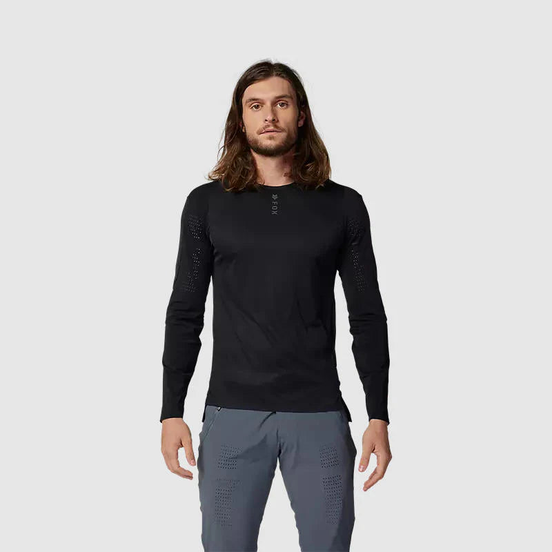 Polera Bicicleta Fox Flexair Pro Manga Larga Negro