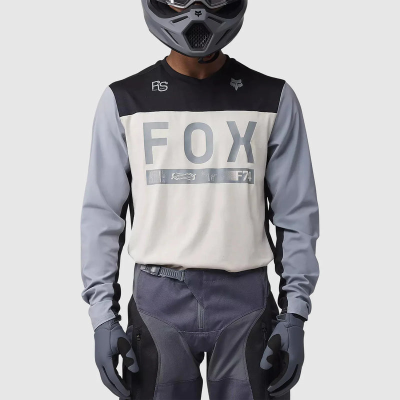 Polera Moto Fox Ranger Off-Road Gris/Blanco