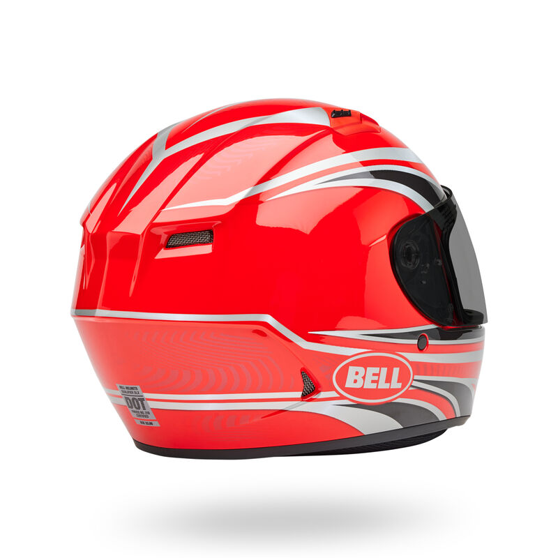 Casco Moto Calle Bell Qualifier Conduit Rojo/Plateado