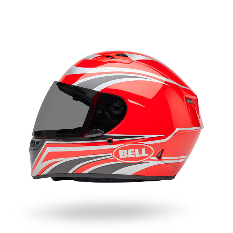 Casco Moto Calle Bell Qualifier Conduit Rojo/Plateado