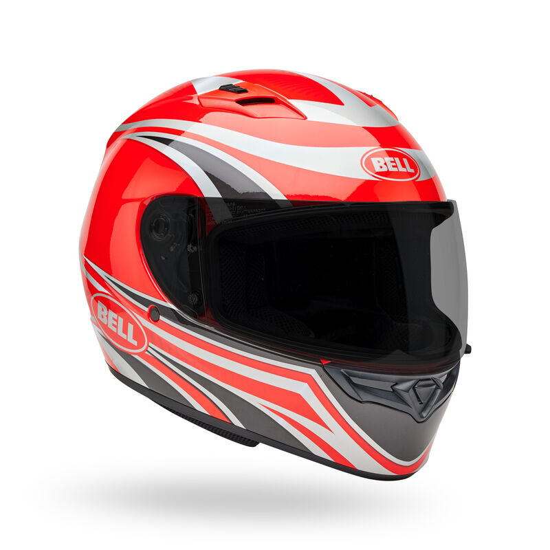 Casco Moto Calle Bell Qualifier Conduit Rojo/Plateado