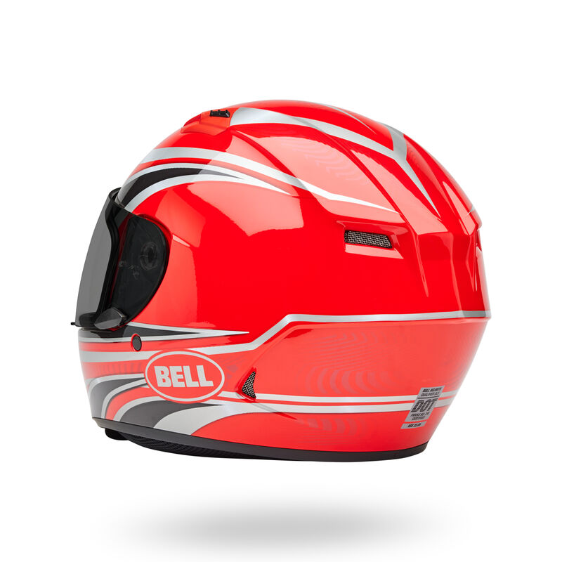 Casco Moto Calle Bell Qualifier Conduit Rojo/Plateado