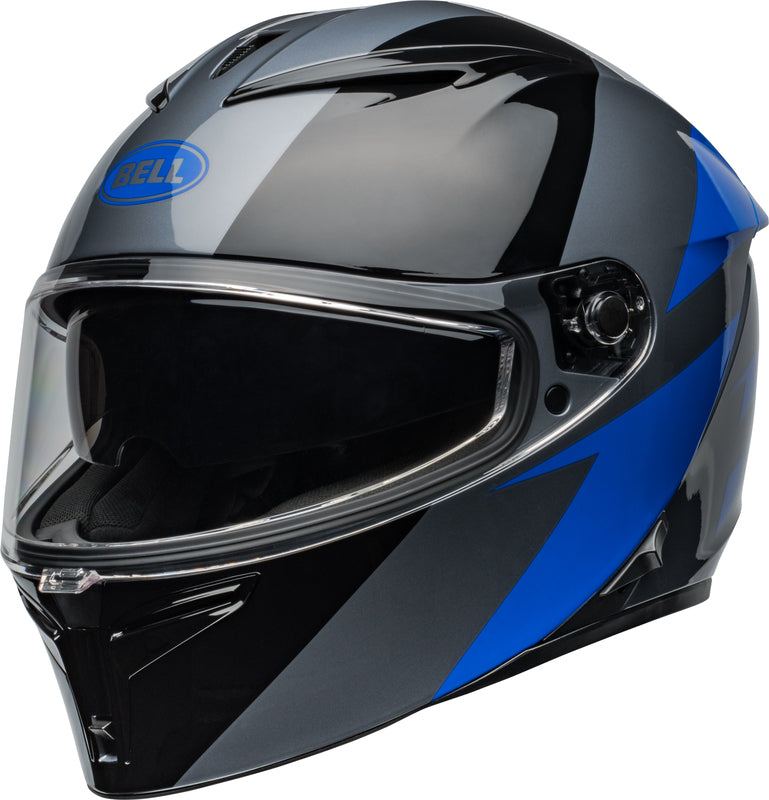 Casco Moto Calle Bell Lithium Shear Negro/Azul