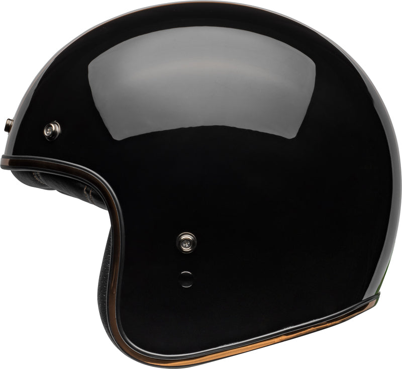 Casco Moto Calle Bell Custom 500 Rally Negro/Dorado