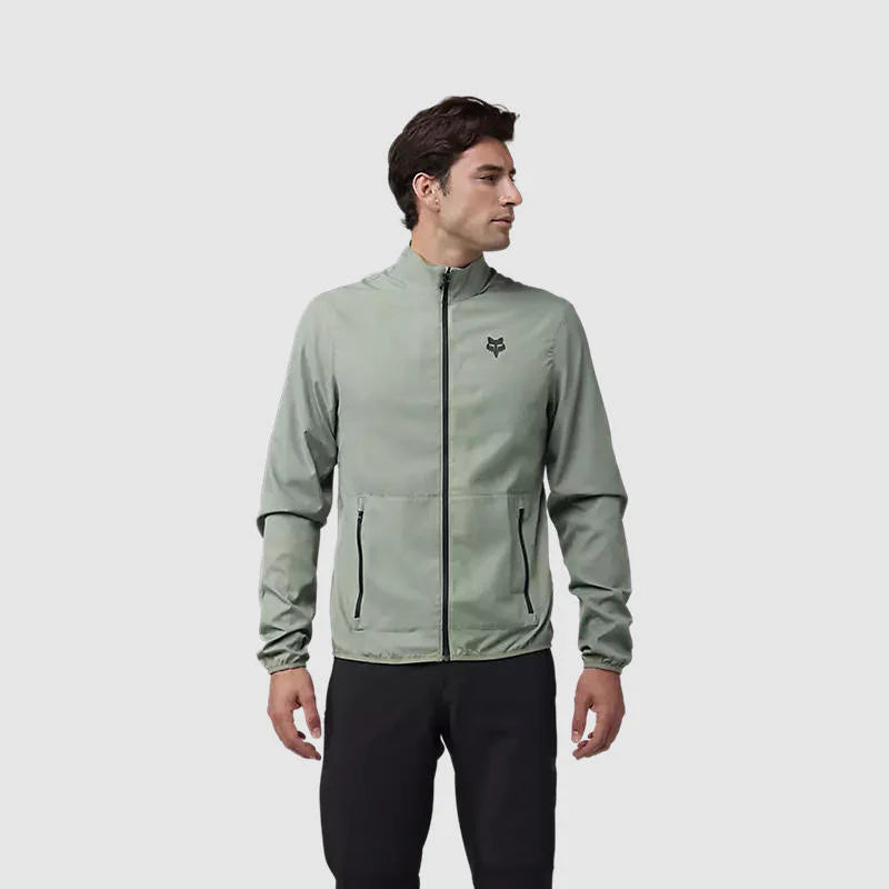 Chaqueta Cortavientos Bicicleta Fox Ranger Verde