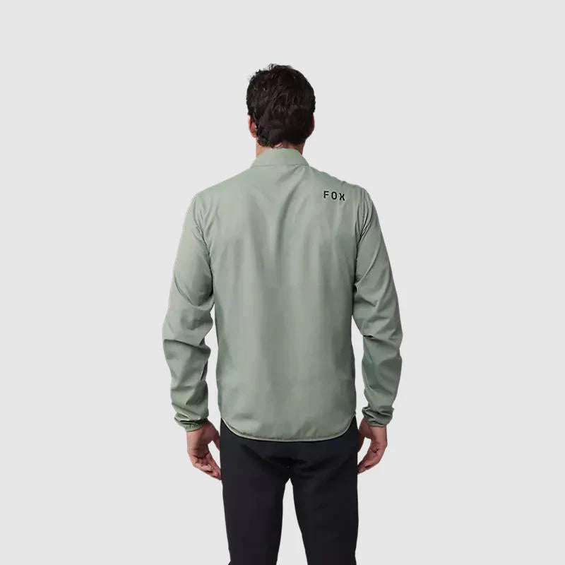Chaqueta Cortavientos Bicicleta Fox Ranger Verde