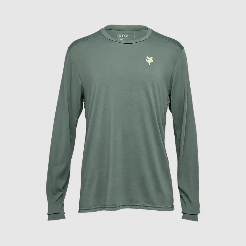 Polera Bicicleta Fox Ranger Shepherds drirelease® Manga Larga Verde