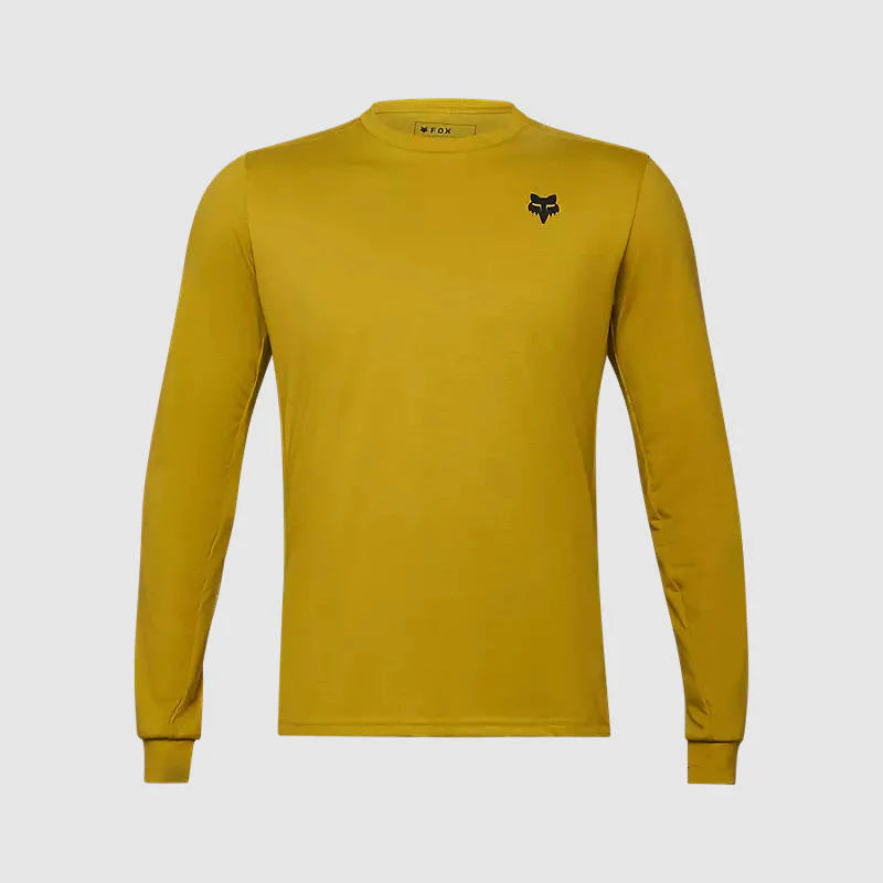 Polera Bicicleta Fox Ranger drirelease® Manga Larga Amarillo