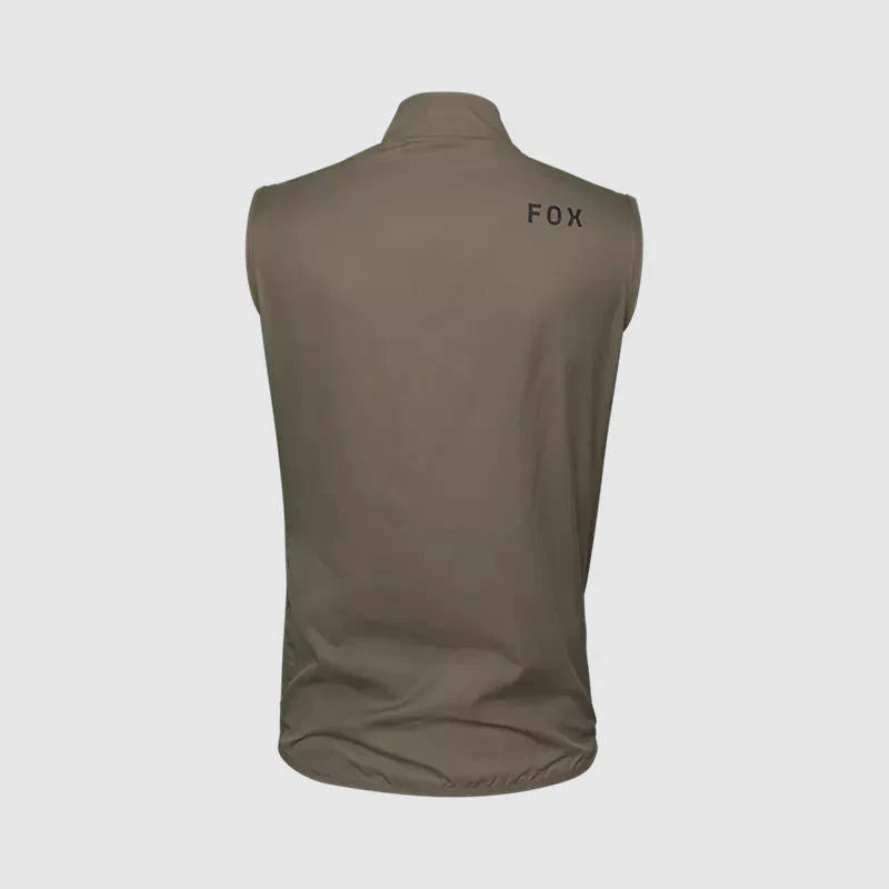 Chaqueta Cortavientos Bicicleta Fox Ranger Sin Mangas Cafe