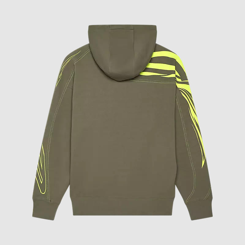 Poleron Lifestyle con Capucha Oversize Elevated Future Verde Fox