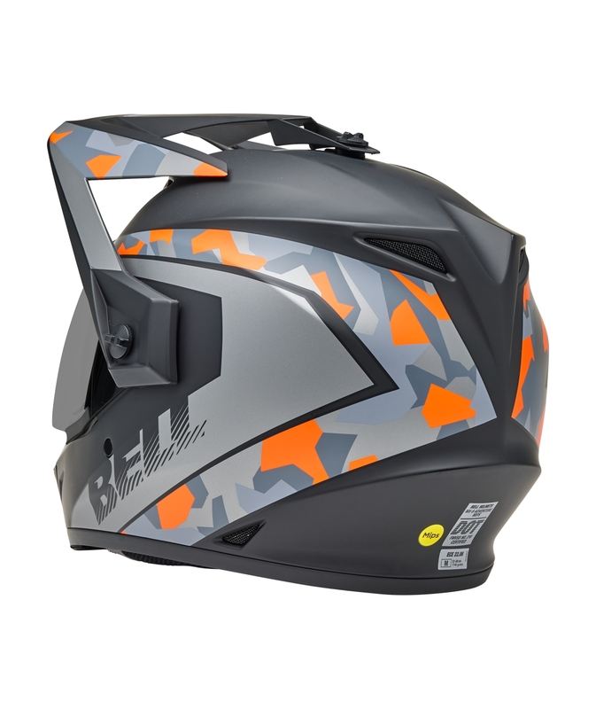 Casco Moto Calle Bell PS MX-9 Adventure MIPS Mesa Negro/Naranjo
