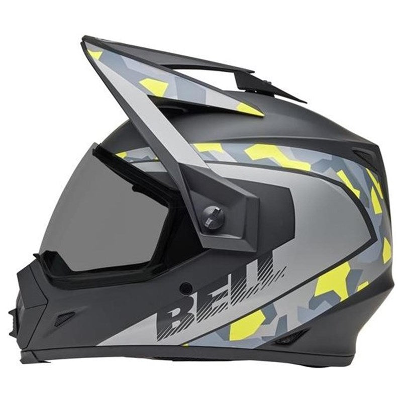 Casco Moto Calle Bell MX 9 Adventure Mips Matte Negro/Amarillo