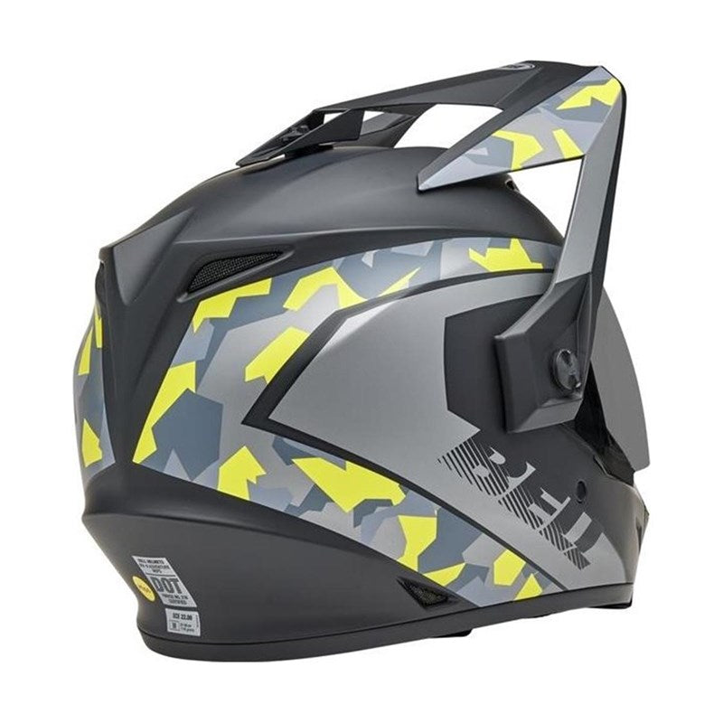 Casco Moto Calle Bell MX 9 Adventure Mips Matte Negro/Amarillo