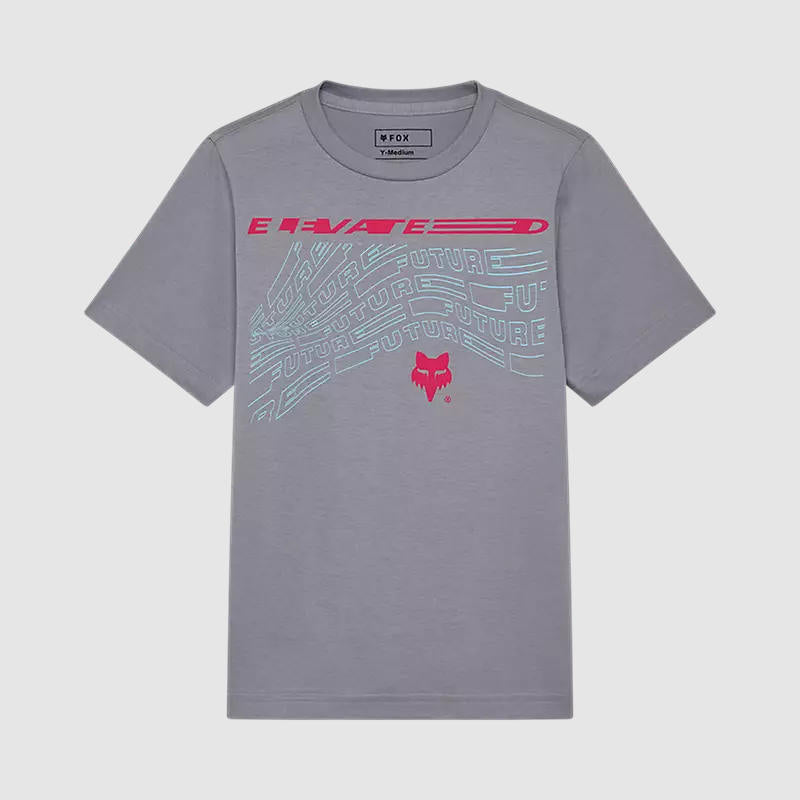 Polera Lifestyle Niño Elevated Future Gris Fox