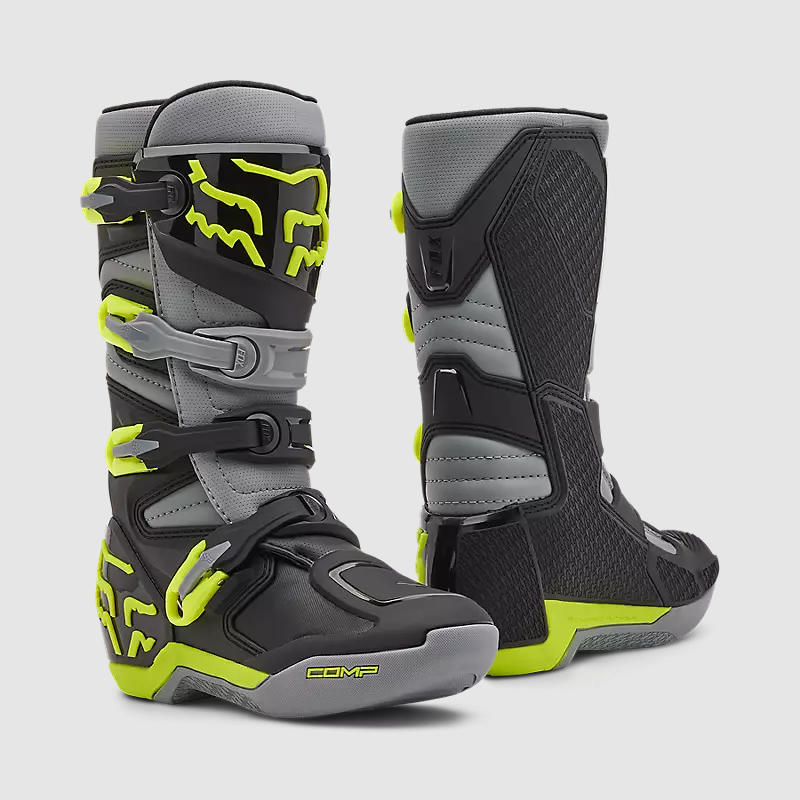 Botas Moto Niño Comp Gris Fox