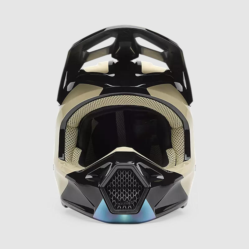 Casco Moto V1 Hello Future Negro/Cafe Fox