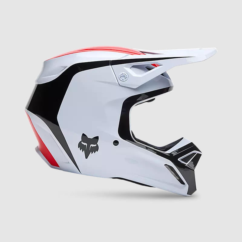 Casco Moto V1 Flow Blanco Fox