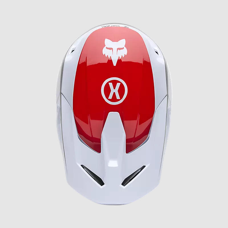 Casco Moto V1 Flow Blanco Fox